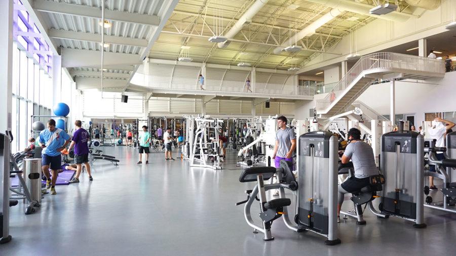 Students and community members get back to working out after a two-day power outage.