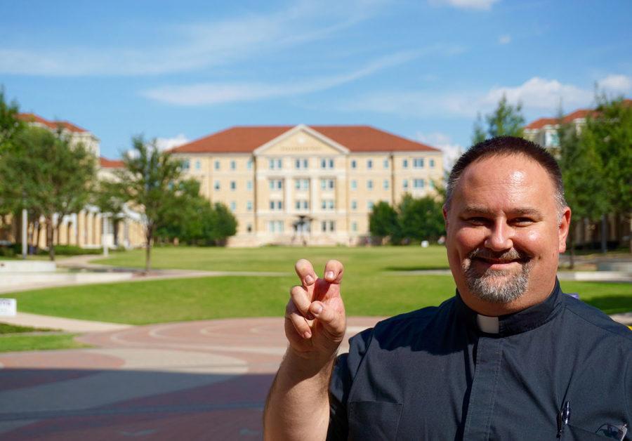 Rev. James Wilcox is officially the new TCU Catholic chaplain.