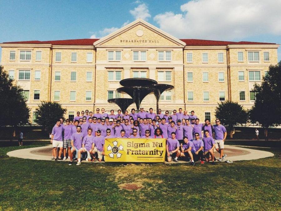Sigma Nu welcomes a new pledge class of 108 young men. 