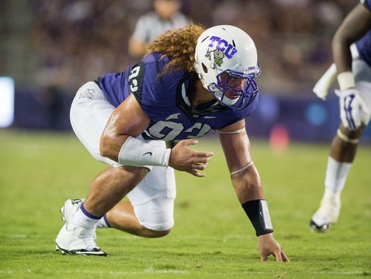 Mike Tuaua during a game against Samford in 2014. (Photo: Jerome Miron-USA TODAY Sports)