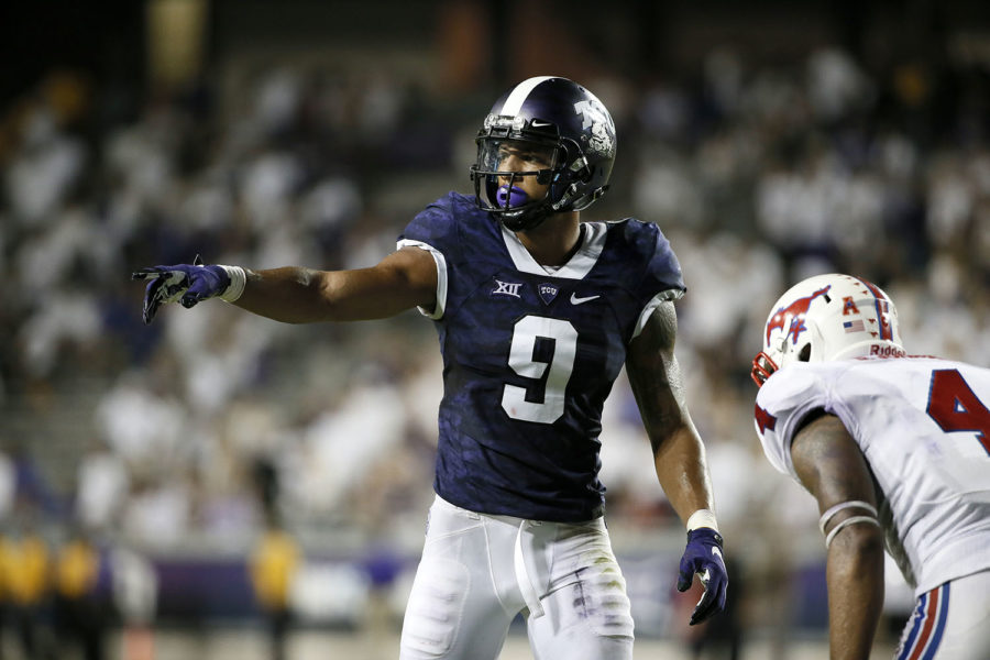 Josh Doctson is projected to be a first-round pick this year. (AP Photo/Tony Gutierrez)