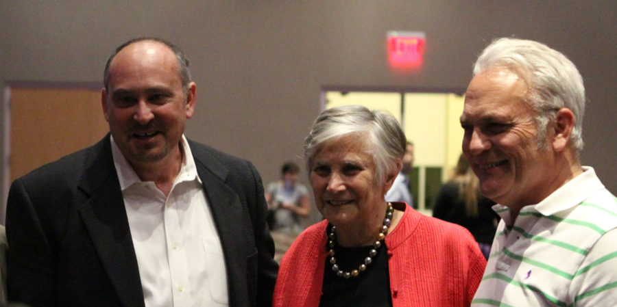 Diane Ravitch with audience members at the Fogelson Honors Forum at TCU on Thursday Oct. 15, 2015 in Fort Worth, Texas. (Nick Pauszek/TCU360)