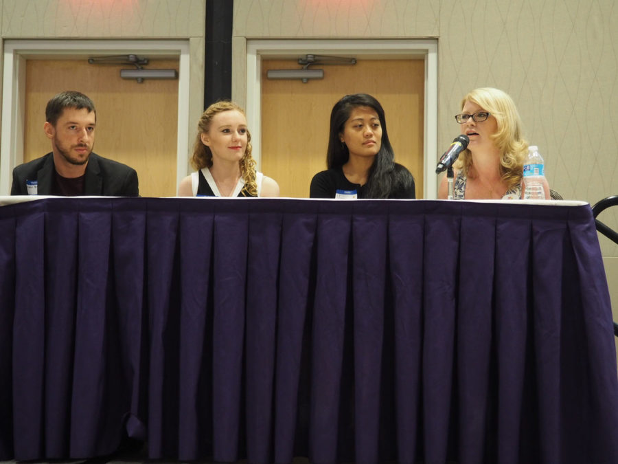 Dustin Brennan, Mackenzie    Holst, Vanna Ngo, and Amber Jackson served as panelist for the millennial perspectives panel.  
