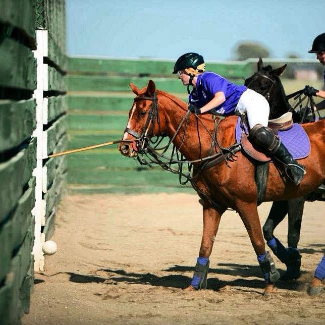 Katie Phillips scores in a polo match. (Courtesy of Katie Phillips)
