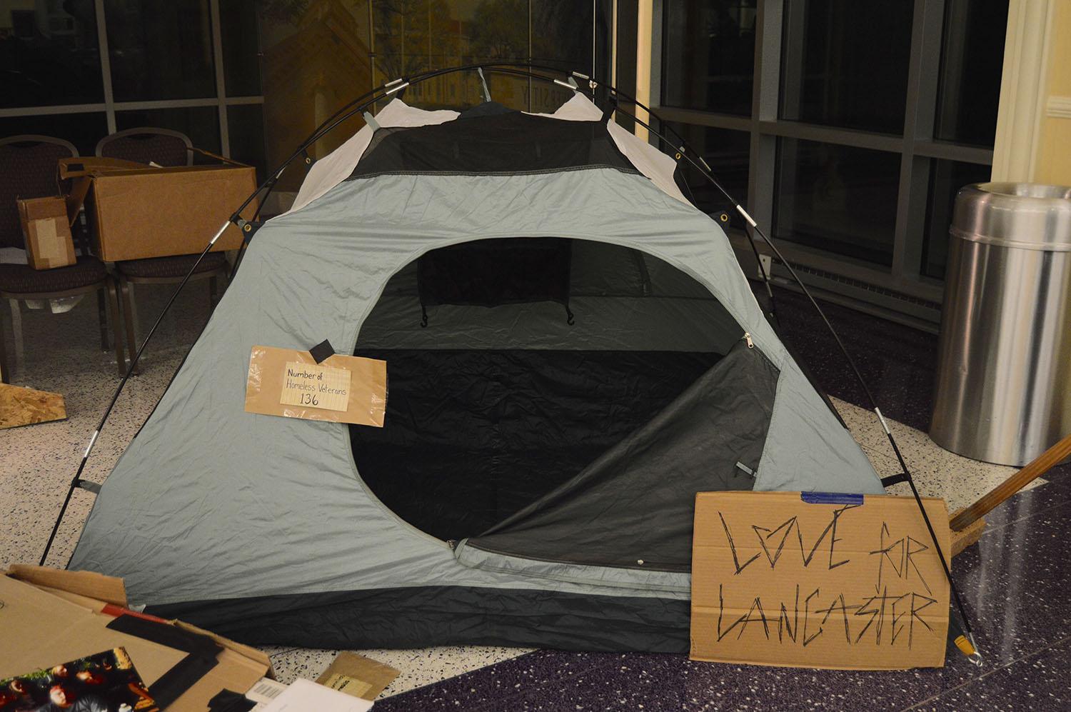 The+TCU+Wesley+Foundation+educates+students+on+campus+during+Homelessness+Awareness+Week.