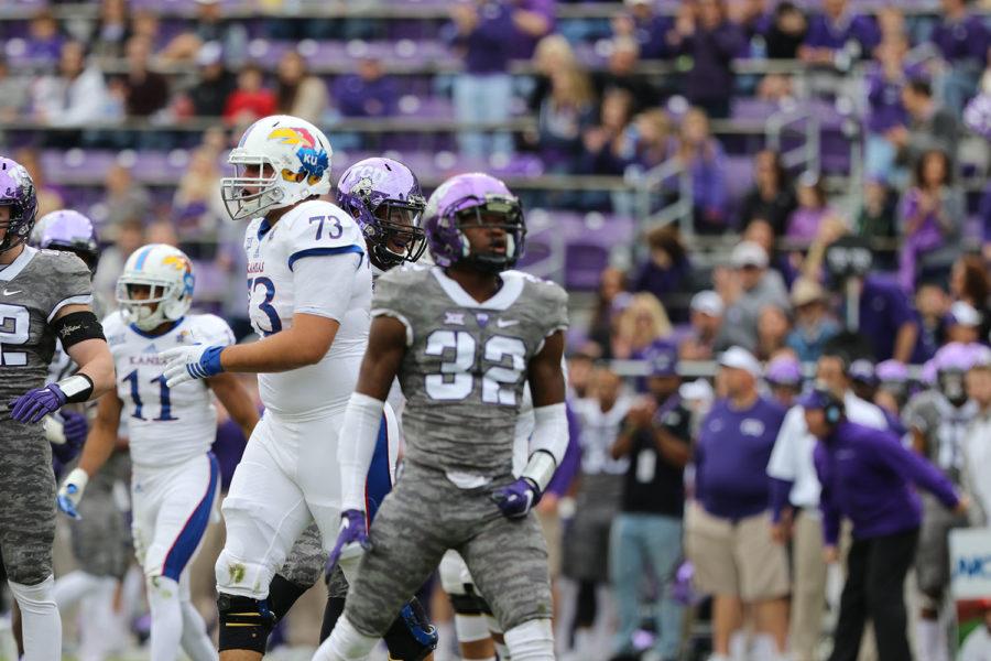 Linebacker Travin Howard (32) is one of the players who has stepped up for the Frogs this season.