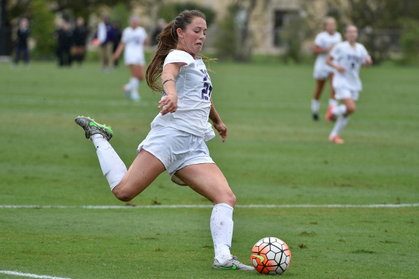 Sophomore Emma Heckendorn takes a shot against Oklahoma on Oct. 25.