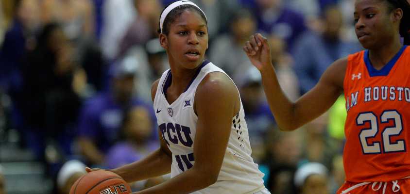 TCU Basketball vs SHSU at the University Recreation Center on the TCU campus in Fort Worth, Texas on November 13, 2015.  Photos by Michael Clements.