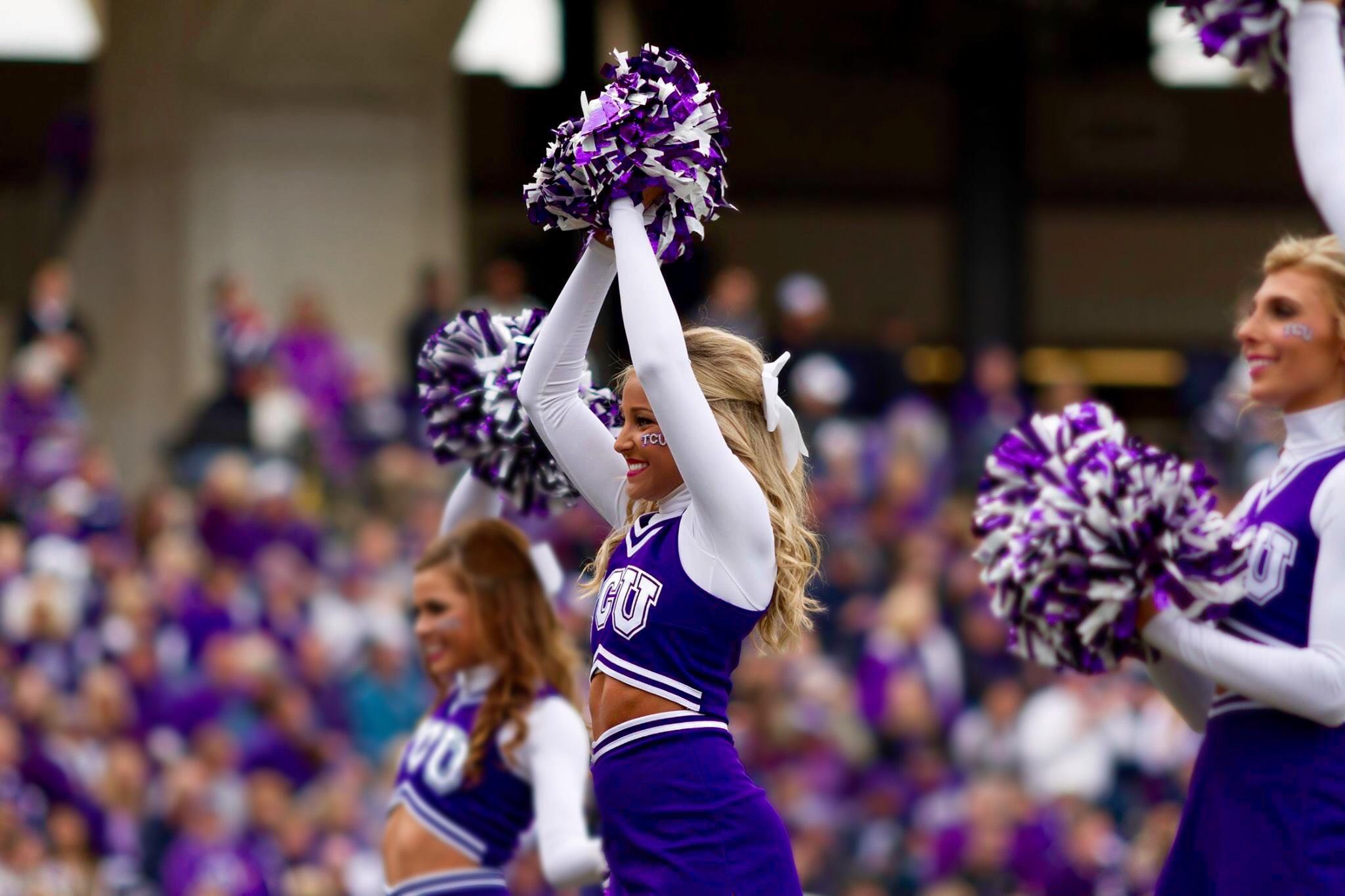 TCU+cheerleader+has+five+times+the+amount+of+Twitter+followers+as+senior+quarterback+Trevone+Boykin+and+double+the+amount+of+TCU+football+head+coach+Gary+Patterson+due+to+her+status+as+a+cheerlebrity.+
