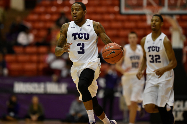 TCU guard Malique Trent.