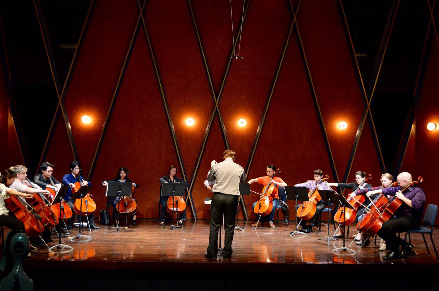 The+TCU+Cello+Ensemble+brought+the+semester+to+a+harmonized+end.