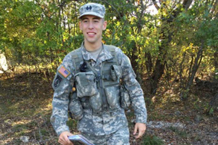 Chris Lamoureux at the TCU Army ROTC Fall Leadership Development Exercise on Nov. 7. 