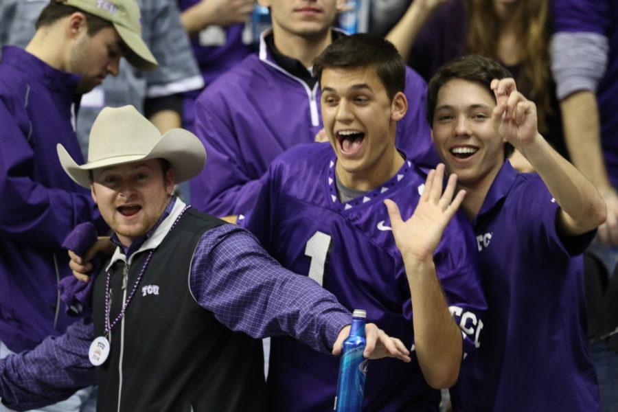 Fans cheer on the TCU Horned Frogs in the Alamo Bowl in San Antonio on January 2nd. 