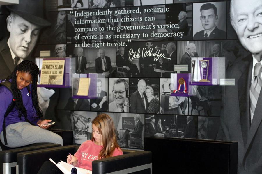 Ahead of the 2014 Schieffer Symposium, the College of Communication unveiled a special room dedicated to Schieffers career and legacy. The room sits on the first floor of Moudy South. 