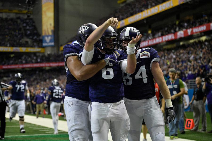 TCU vs Oregon in the 2016 Valero Alamo Bowl in San Antonio, Texas on January 2, 2016. Photos by Michael Clements.