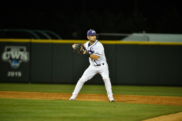 Shortstop Ryan Merrill in the season opener against Loyola Marymount 