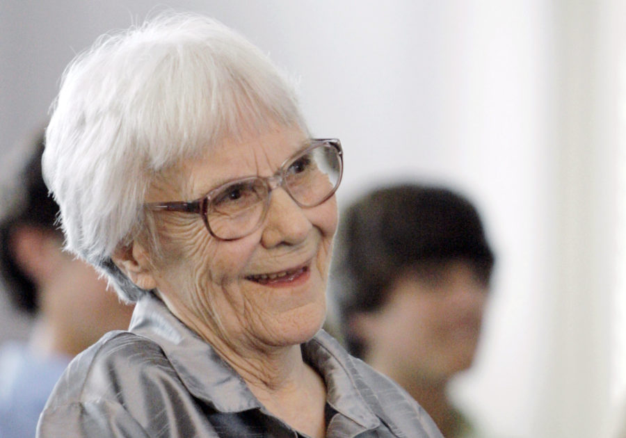 In this Aug. 20, 2007 photo, To Kill A Mockingbird author Harper Lee smiles during a ceremony honoring the four new members of the Alabama Academy of Honor, in Montgomery, Ala. 