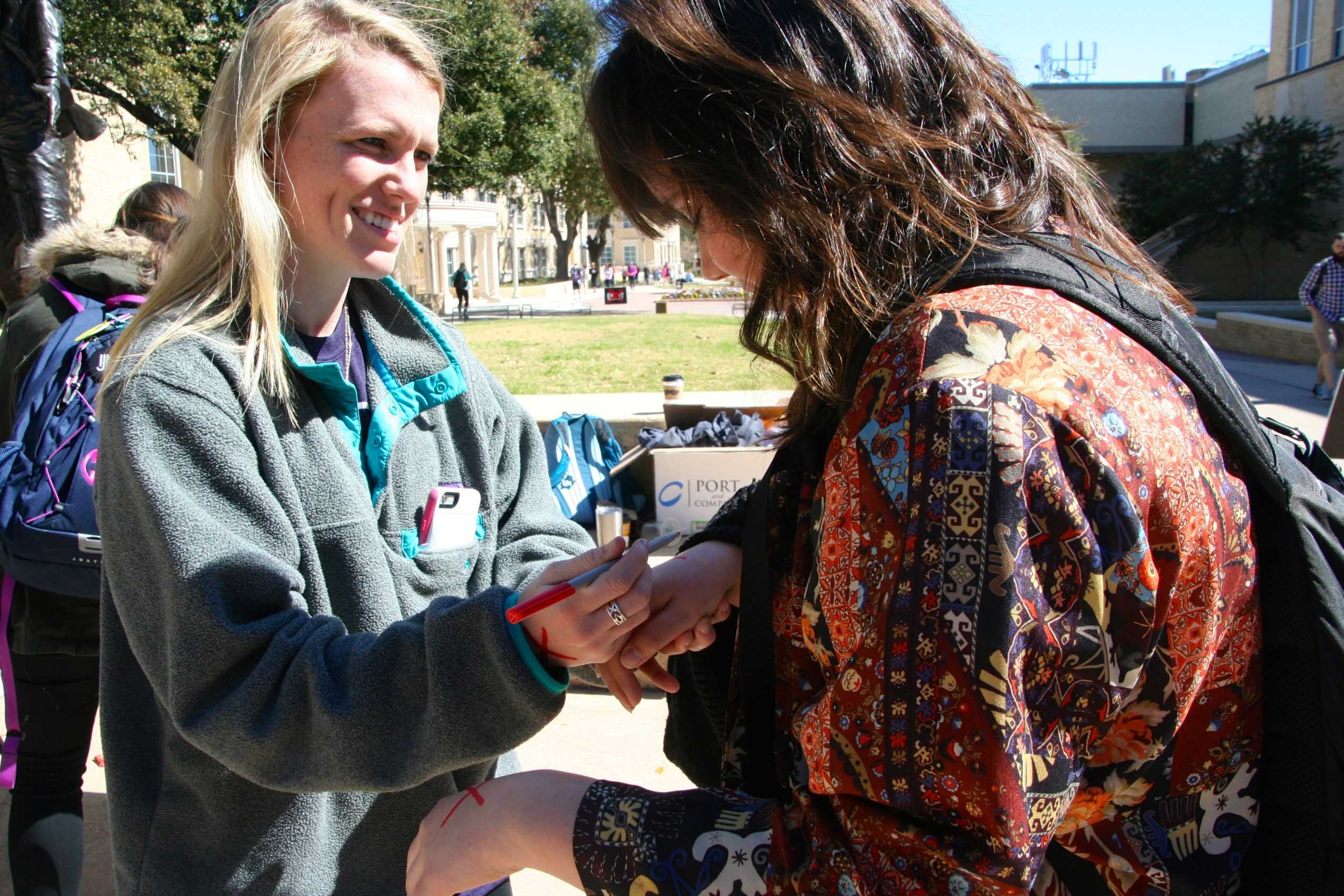 International+Justice+Mission+at+TCU+put+human+trafficking+in+its+place+last+week+with+the+%23EndItMovement.+