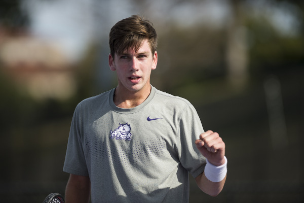 Cameron Norrie is one of the TCU mens tennis teams young stars. 