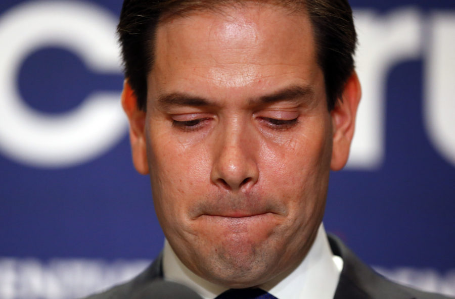 Republican+presidential+candidate+Sen.+Marco+Rubio%2C+R-Fla.%2C+ended+his+campaign+for+the+Republican+nomination+for+president+after+a+humiliating+loss+in+his+home+state+of+Florida.+