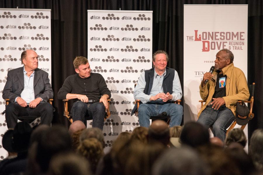 Lonesome Dove stars Robert Duvall (Cpt. Augustus McCrae), Ricky Schroder (Newt Dobbs), Chris Cooper (July Johnson) and Danny Glover (Joshua Deets) were featured in the Remembering Lonesome Dove panel.