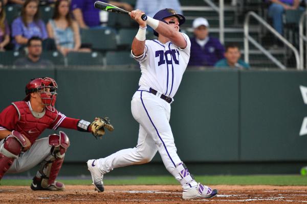 Evan Skoug hit a 2-run home run and knocked in five runs in the Frogs 11-3 win. 