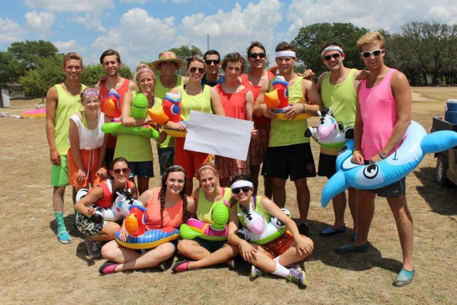 Summer 2014 Frog Campers pose at Challenge B, one of the Texas camps that will now be free. 