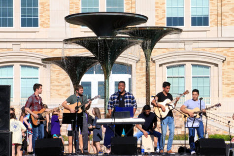 A variety of bands played at Frogstock 2016, all of which are TCU students.