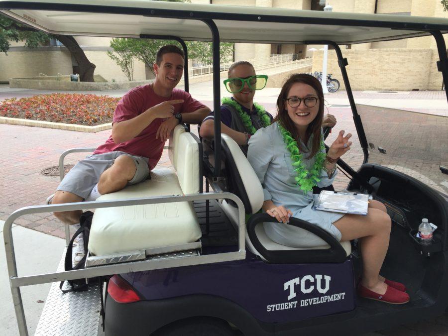 During+TCU+Money+Week%2C+students+could+take+a+ride+in+the+cash+cab+and+answer+money+trivia+questions+for+prizes.+