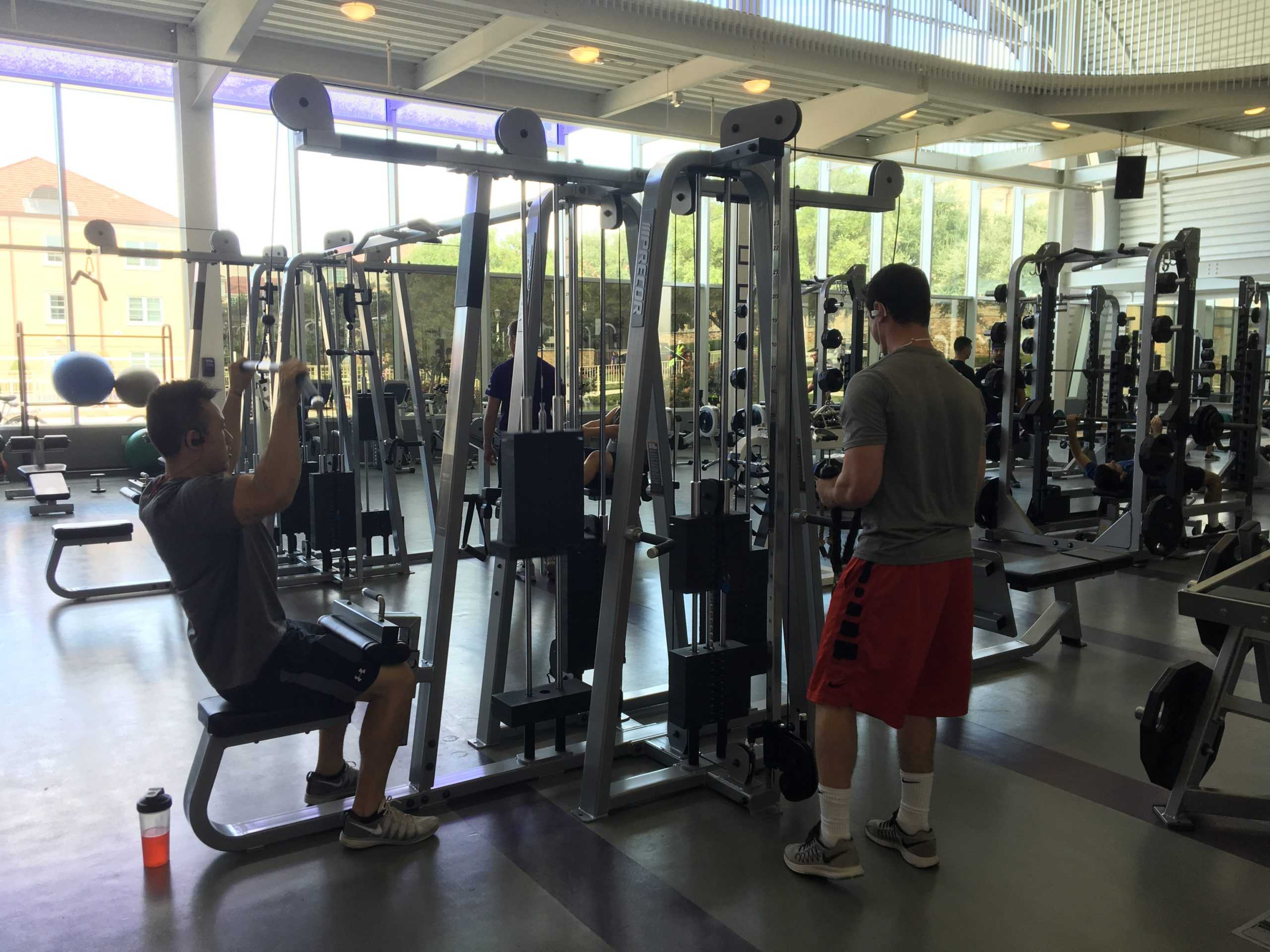 The new multi-gym unit can be found in the weight room.