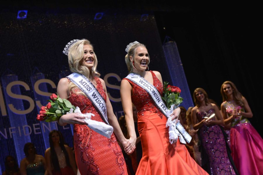 First-year student Abby Bryson during her crowning moment as Miss Wisconsin Teen USA 2017. (Courtesy: Future Productions)