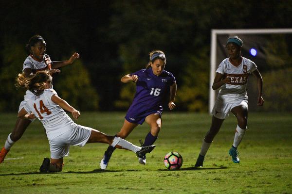 The Frogs defeated the University of Texas 3-2 on Friday night. (Photo courtesy: gofrogs.com)