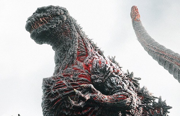 In an image from Toho Pictures, the titular Godzilla appears. 