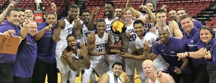 Men's basketball starts the season 6-0 after claiming the Global Sports Classic championship. (Photo courtesy: gofrogs.com) 