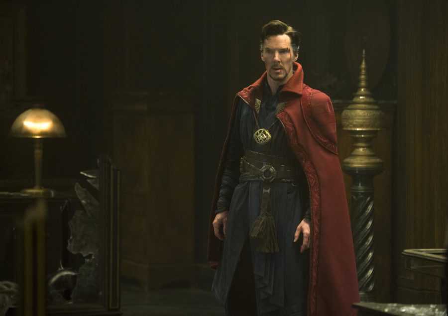 This image released by Disney shows Benedict Cumberbatch in a scene from Marvels Doctor Strange. ( Jay Maidment/Disney/Marvel via AP)