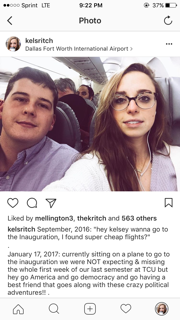 TCU alumni reached out to Ritchie after she posted this Instagram photo.