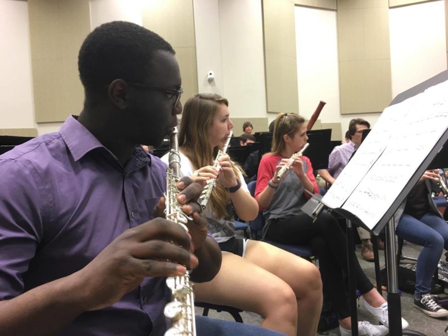 About 50 music education students are going to the Texas Music Educators Association (TMEA) convention. (Photo by Shane Battis)