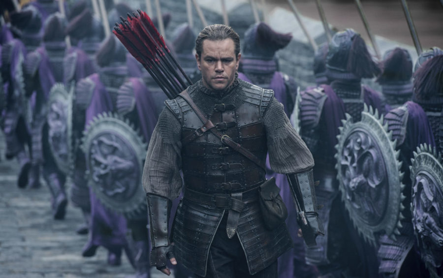 This image released by Legendary Pictures and Universal Pictures shows Matt Damon as William Garin  in a scene from 