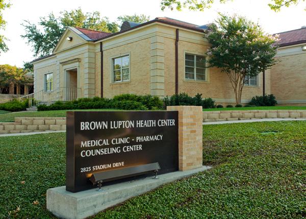 TCU Health Center sign