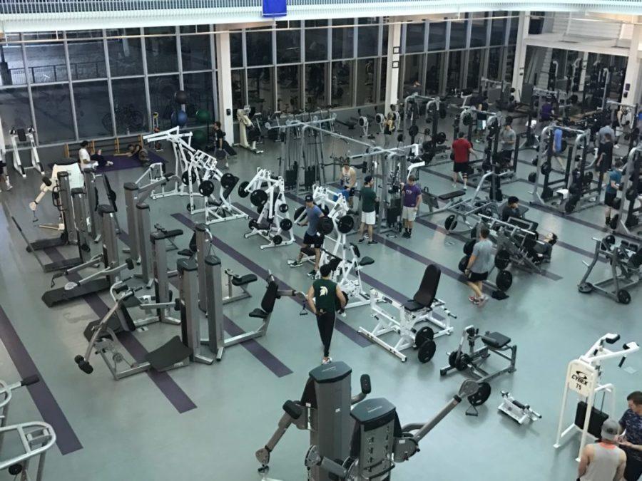 TCU+students+make+use+of+the+weight+room+and+resistance+training.+%0A%0APhoto+by+Taylor+Freetage