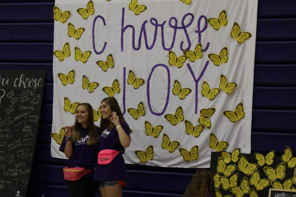 Students were encouraged to take pictures and to choose joy throughout the event.