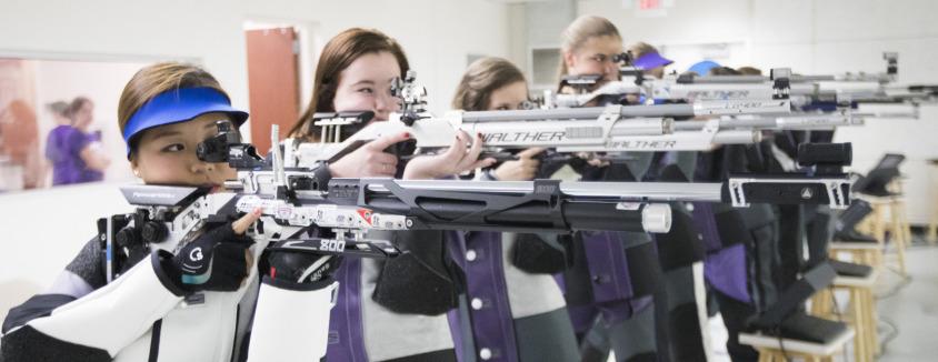 TCU Rifle Team photographed in Fort Worth, Texas on September 7, 2016. (Photo by/Sharon Ellman, GOFROGS.com)