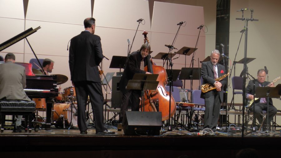 TCU Faculty Jazz combo performing in Ed Landreth Hall. (Brandon Kitchin/TCU360)