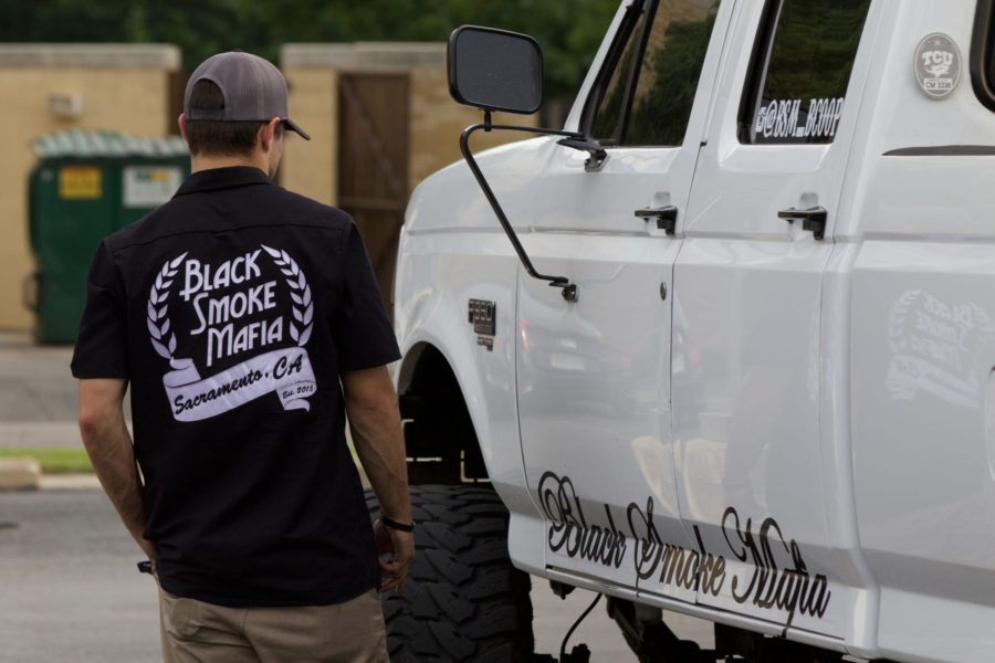 Get behind the wheel with the driver of the Black Smoke Mafia truck