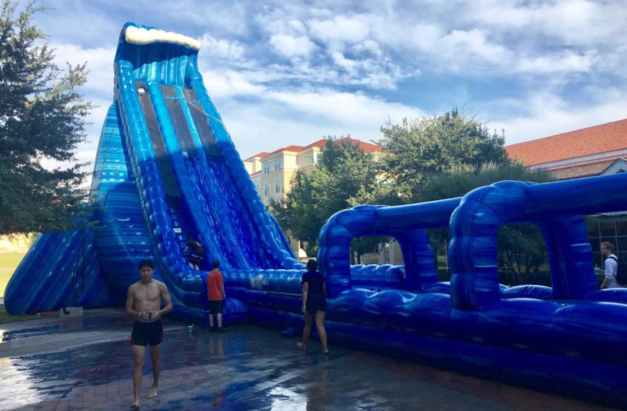 Three-story slide in the campus commons.
Photo Credit: Michelle Ross