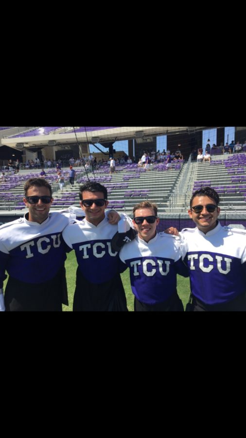 Six hours of rehearsal a week prepares Chumas and his friends in the TCU band for game day.