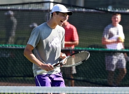Alastair Gray at the ITA Texas Regional Championships in College Station. Photo courtesy of GoFrogs. 