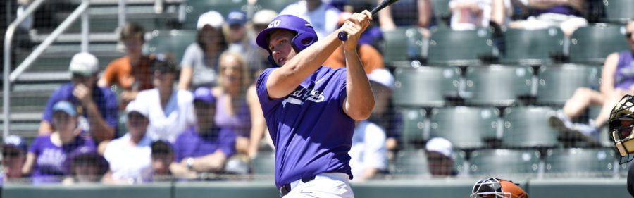 TCU Baseball vs Texas at the Lupton Stadium on the TCU campus in Fort Worth, Texas on May 6, 2017.  Photos by Michael Clements.