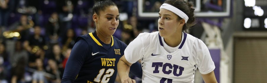 TCU vs WVU womens basketball at Schollmaier Arena in Fort Worth, Texas on December 28, 2017. (Photo by/Ellman Photography)