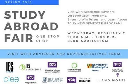 Visit the Study Abroad Fair Wednesday February 7 in the BLUU Auditorium (Photo credit: Center for International Studies:Study Abroad 